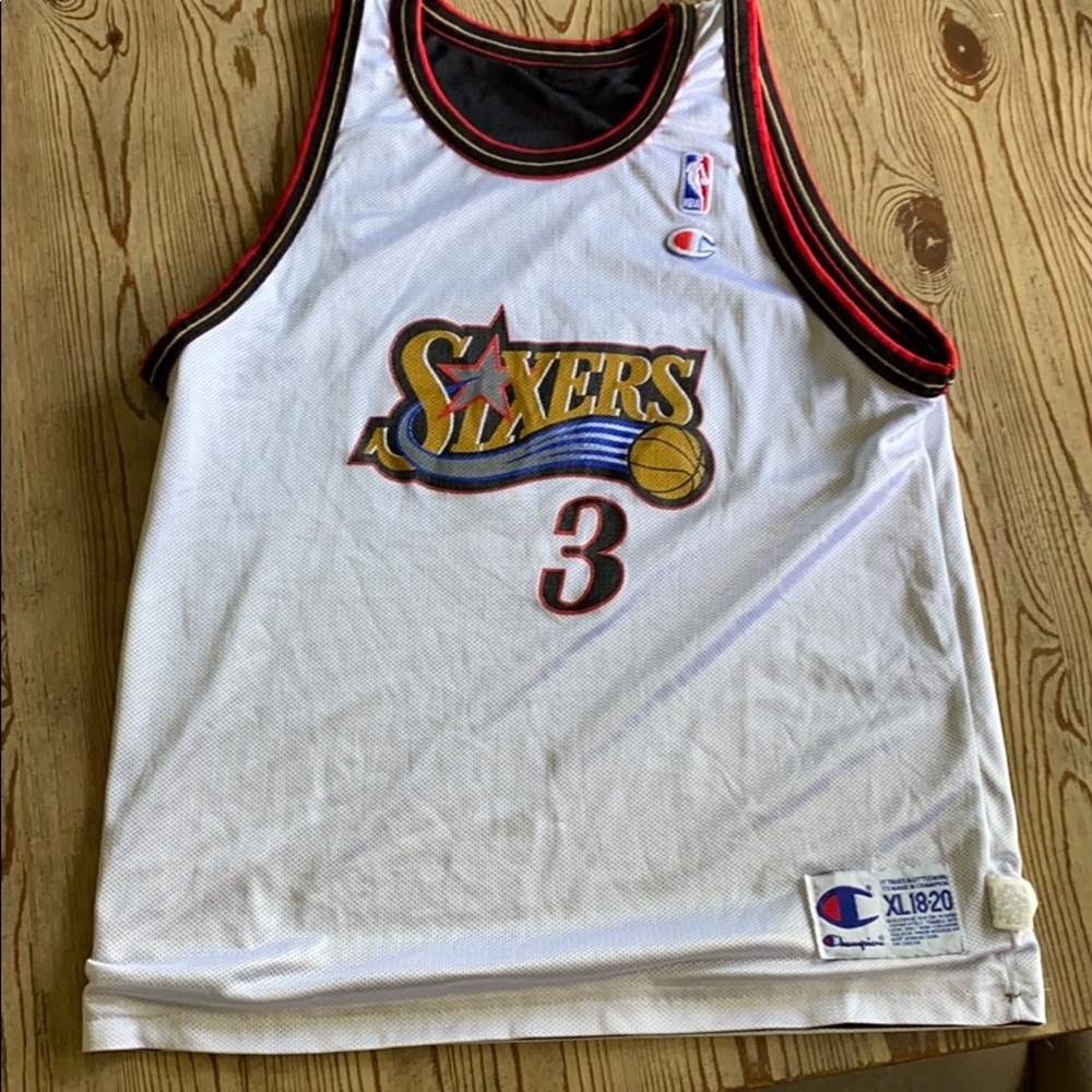 Allen iverson reversible jersey youth XL 18-20